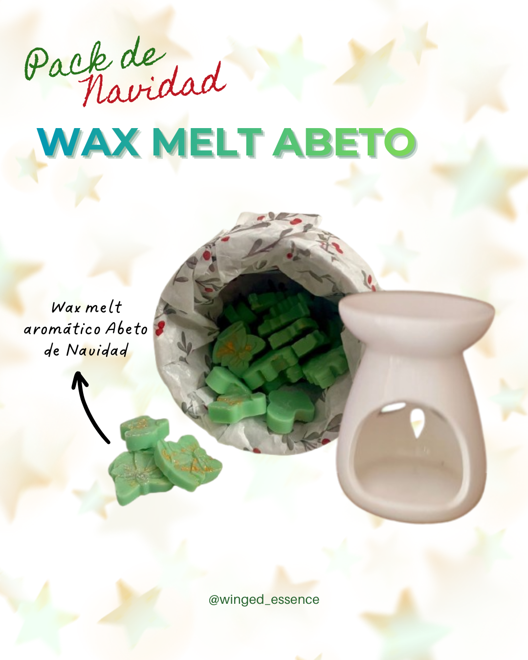 Pack de Navidad Wax melt abeto de navidad