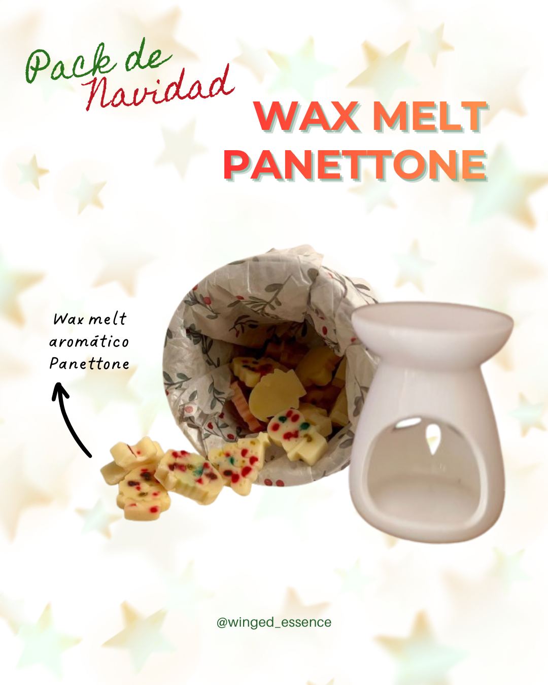 Pack de Navidad Wax melt panettone