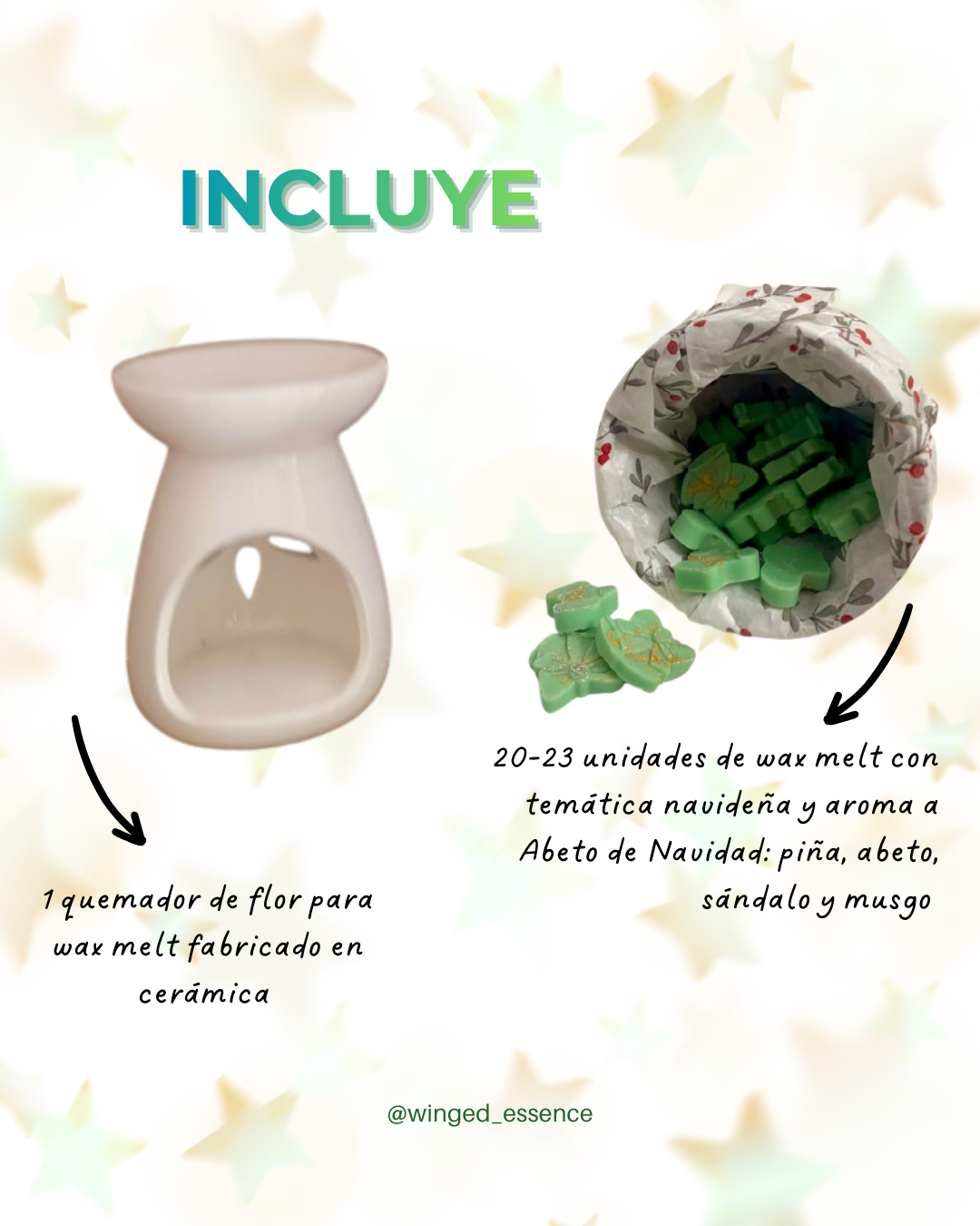 Pack de Navidad Wax melt abeto de navidad