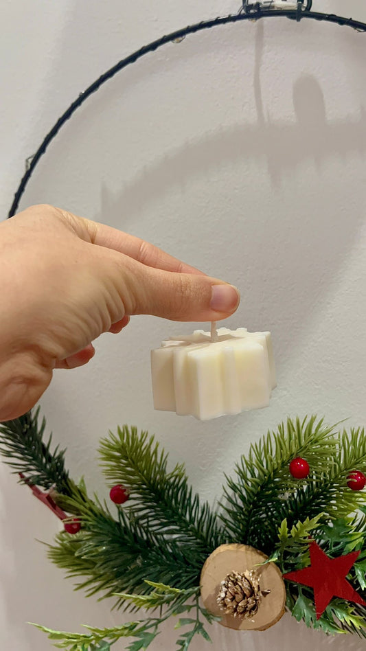 Vela decorativa Copo de Nieve