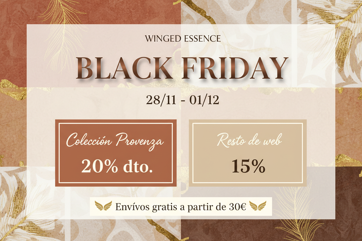 Genérame una imagen adaptada a mi web del Black Friday del 28/11 al 01/12 Colección Provenza 20% dto. Resto de web 15%. Envíos gratis a partir de 30€
Respeta el template que tengo colores, diseño etc... 
