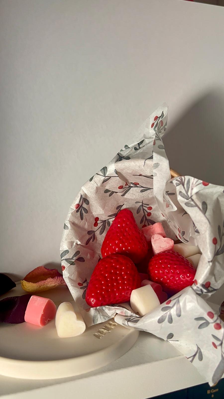Wax melt LOVE ♥ LOVERS de Piruleta y Fresa